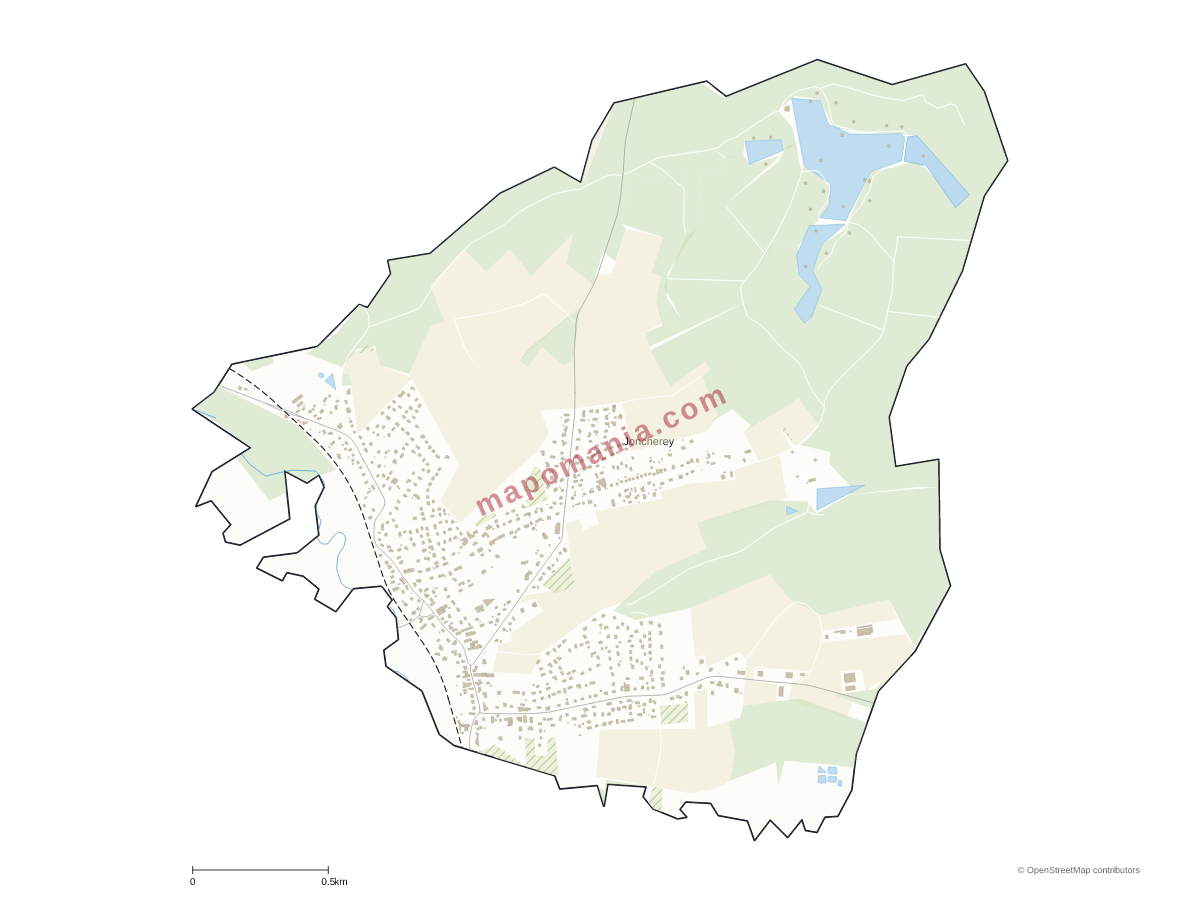 Carte de Joncherey à personnaliser