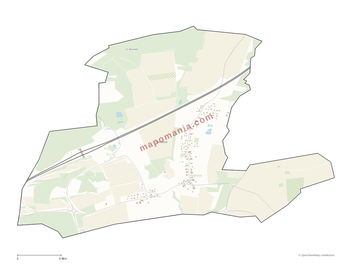 Carte de Larivière à personnaliser