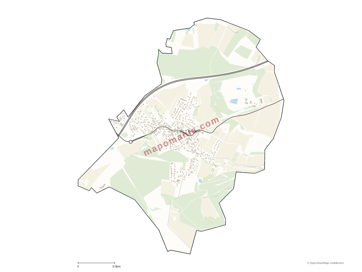 Carte de Pérouse à personnaliser