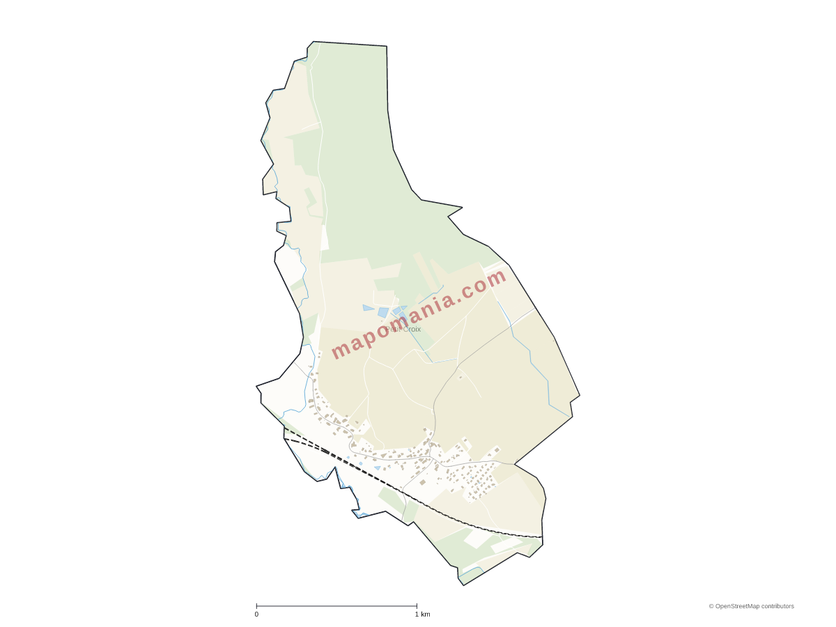 Carte de Petit-Croix à personnaliser