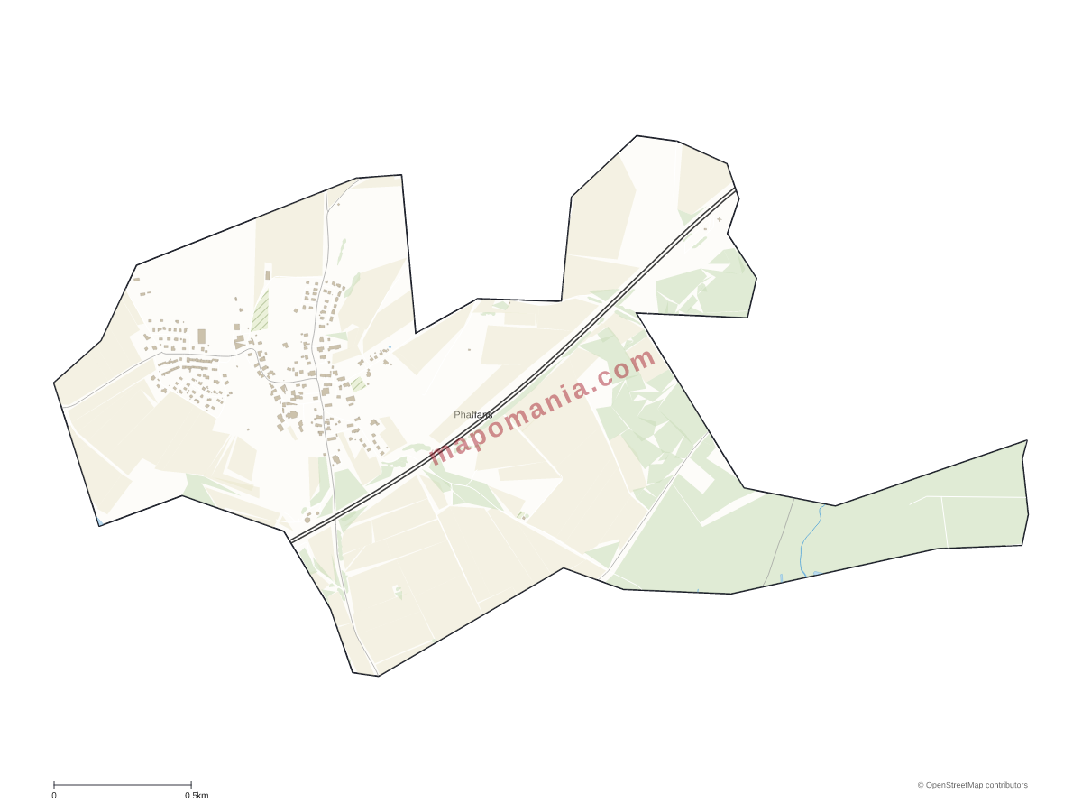 Carte de Phaffans à personnaliser