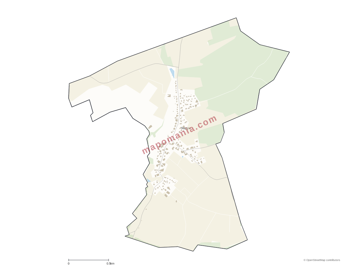 Carte de Reppe à personnaliser