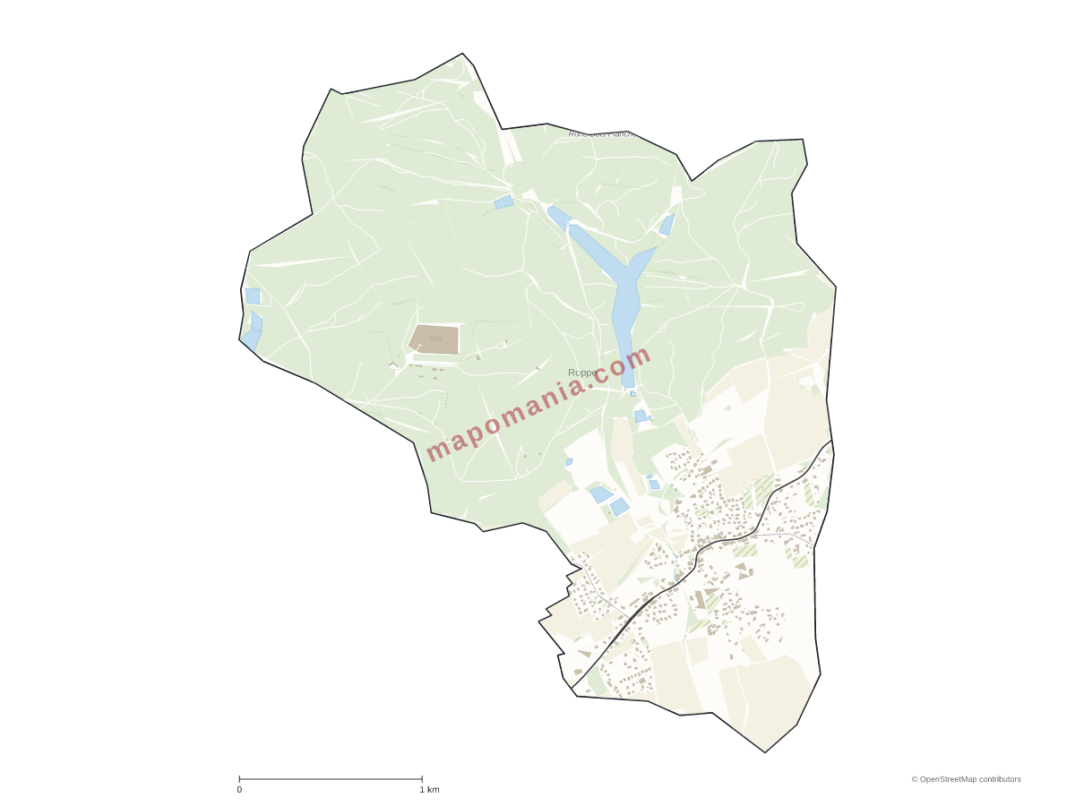 Carte de Roppe à personnaliser
