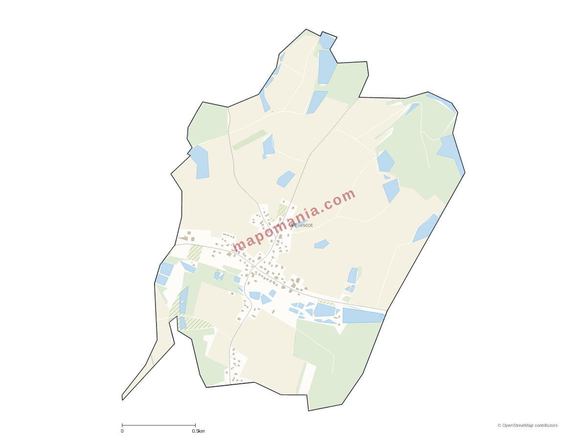 Carte de Vellescot à personnaliser