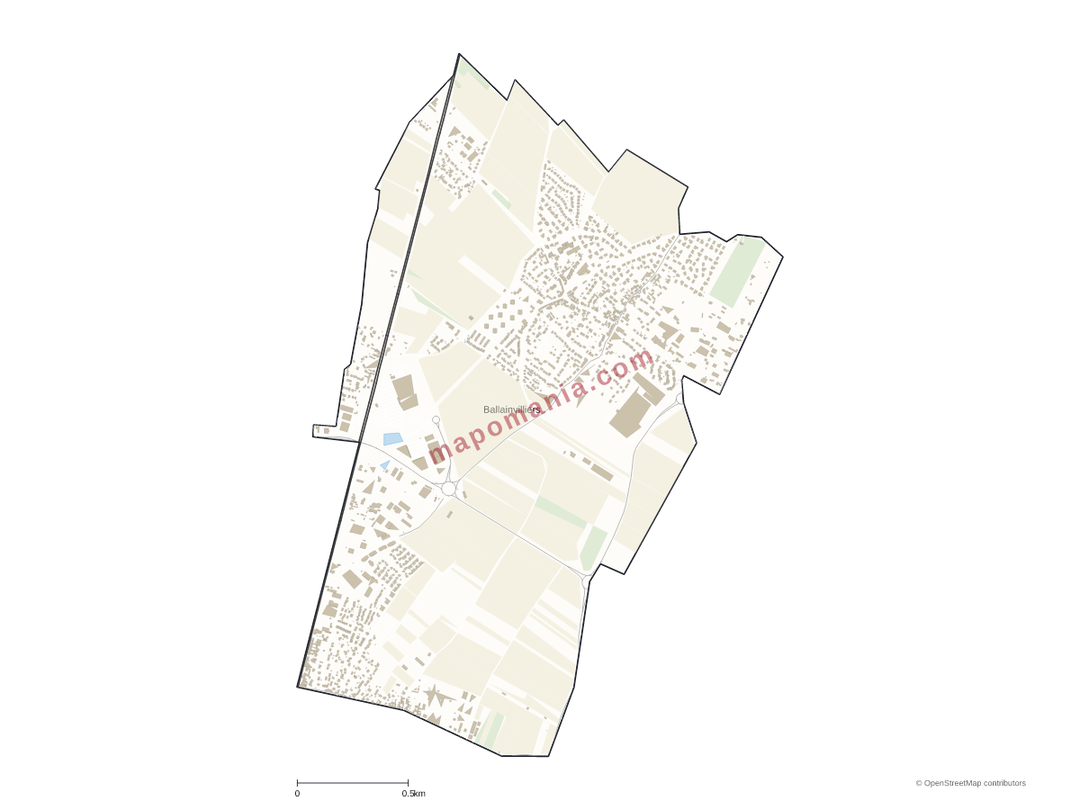 Carte de Ballainvilliers à personnaliser