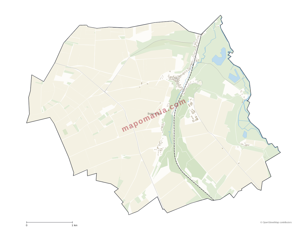 Carte de Boigneville à personnaliser