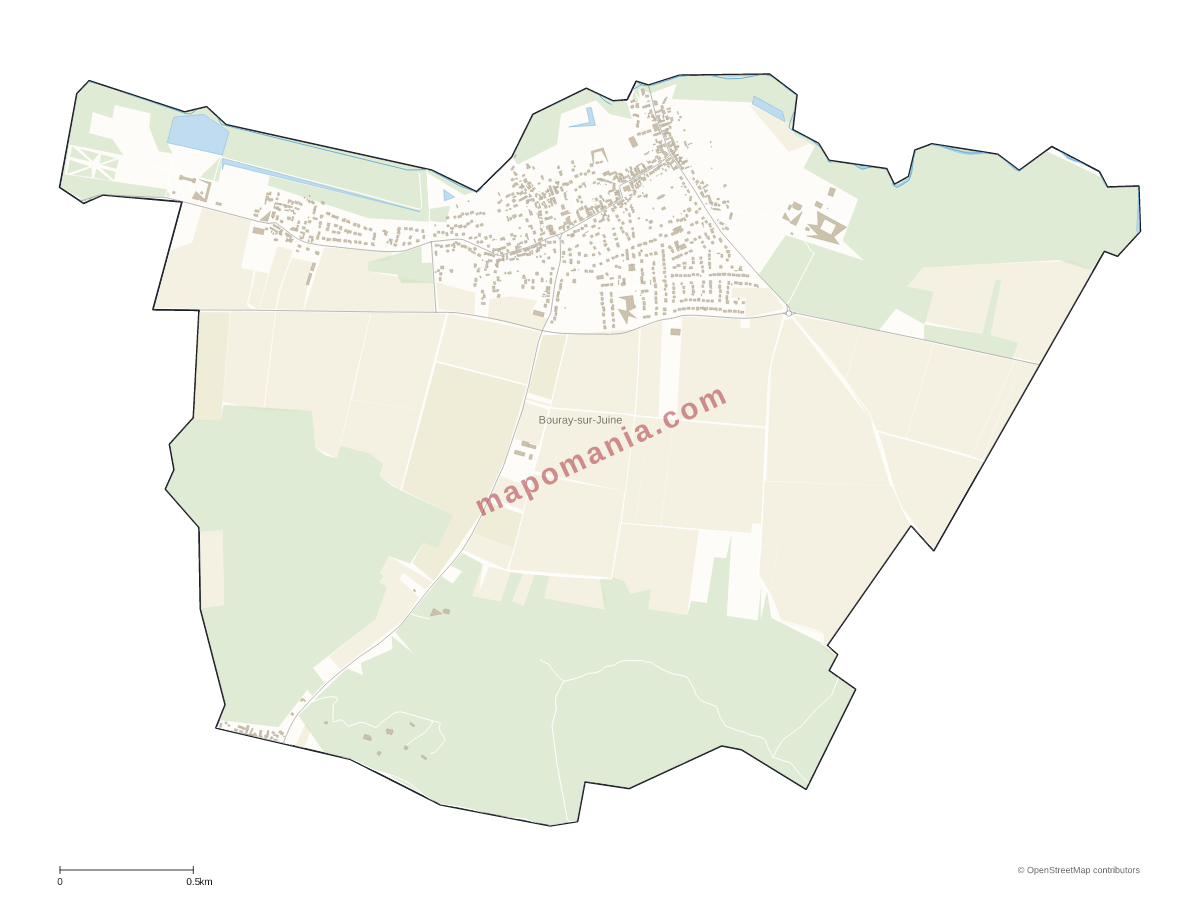 Carte de Bouray-sur-Juine à personnaliser