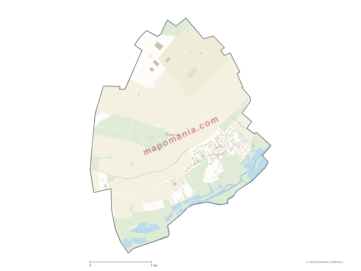 Carte de Écharcon à personnaliser