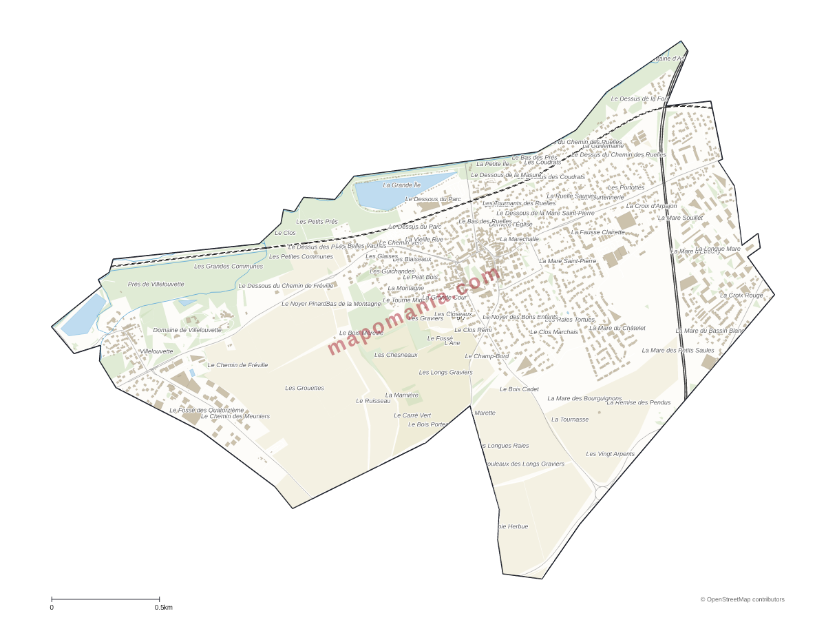 Carte de Égly à personnaliser
