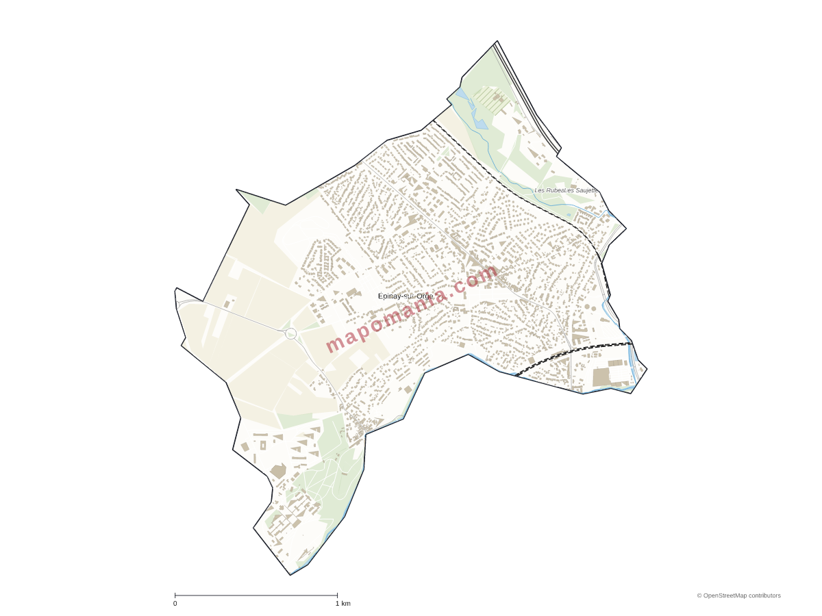 Carte de Épinay-sur-Orge à personnaliser