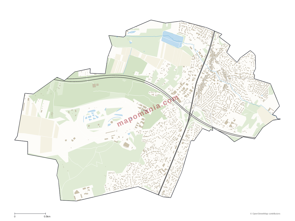 Carte de Linas à personnaliser