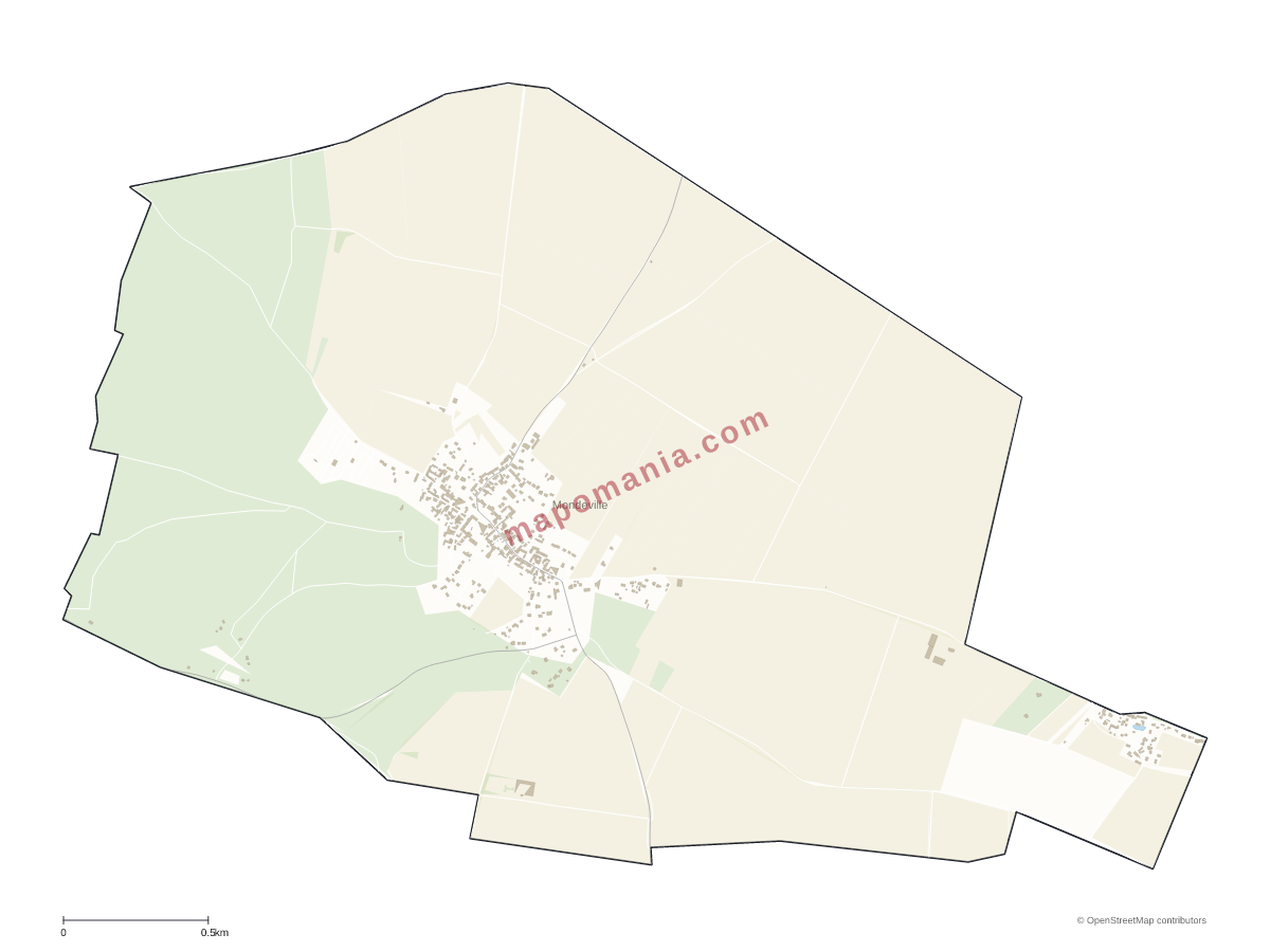 Carte de Mondeville à personnaliser