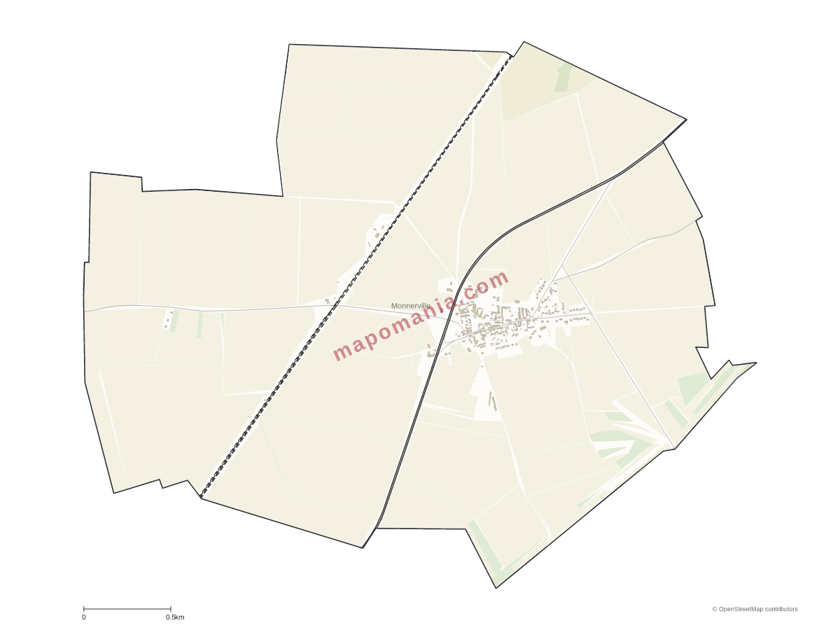 Carte de Monnerville à personnaliser