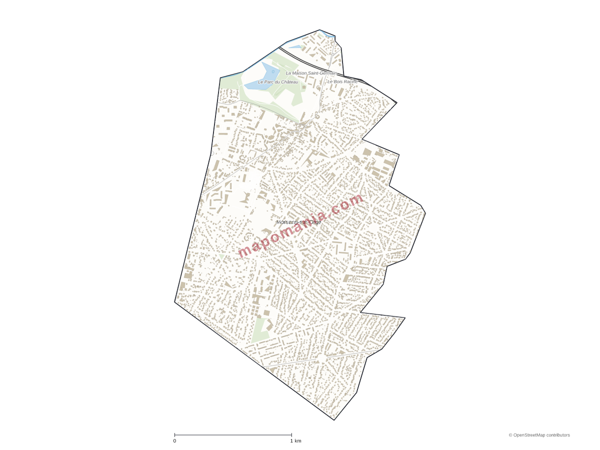Carte de Morsang-sur-Orge à personnaliser