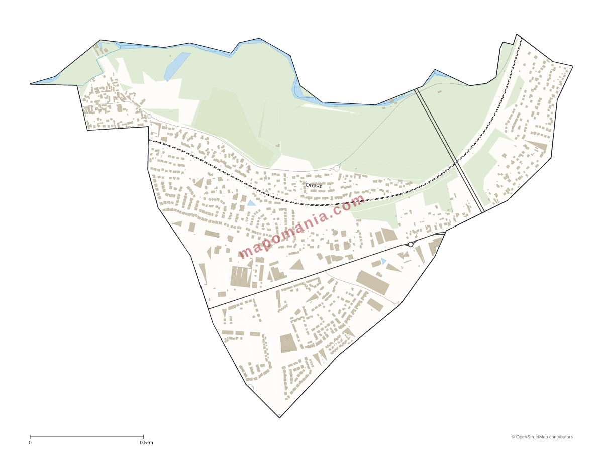 Carte de Ormoy à personnaliser