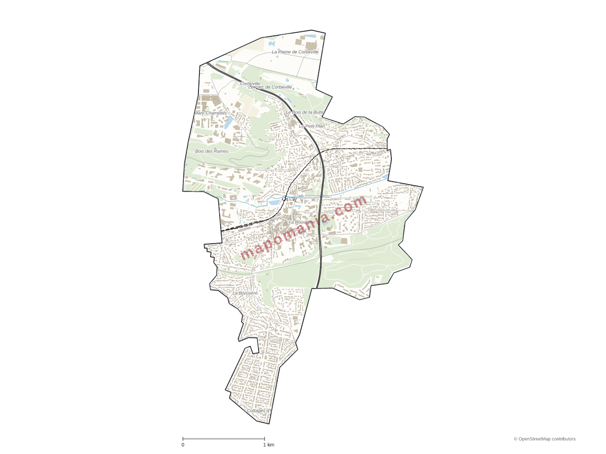 Carte de Orsay à personnaliser