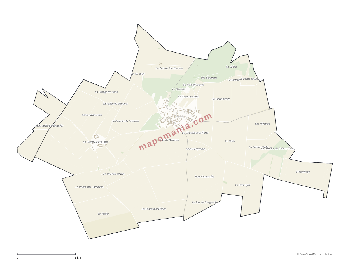 Carte de Richarville à personnaliser