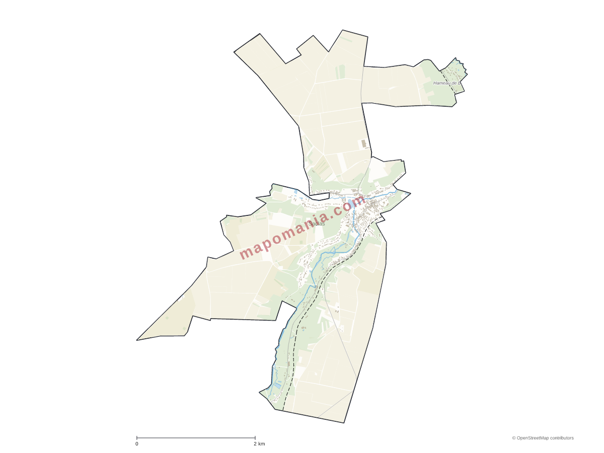 Carte de Saclas à personnaliser