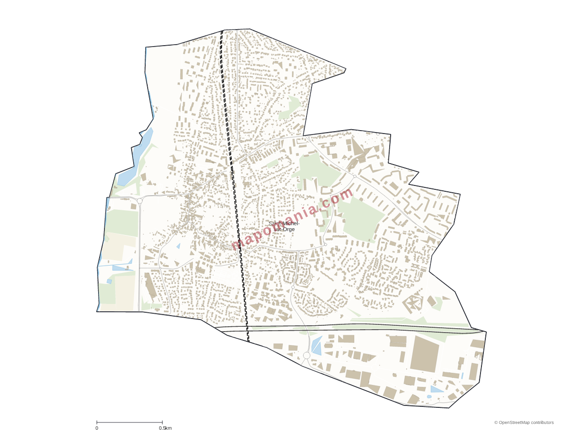 Carte de Saint-Michel-sur-Orge à personnaliser