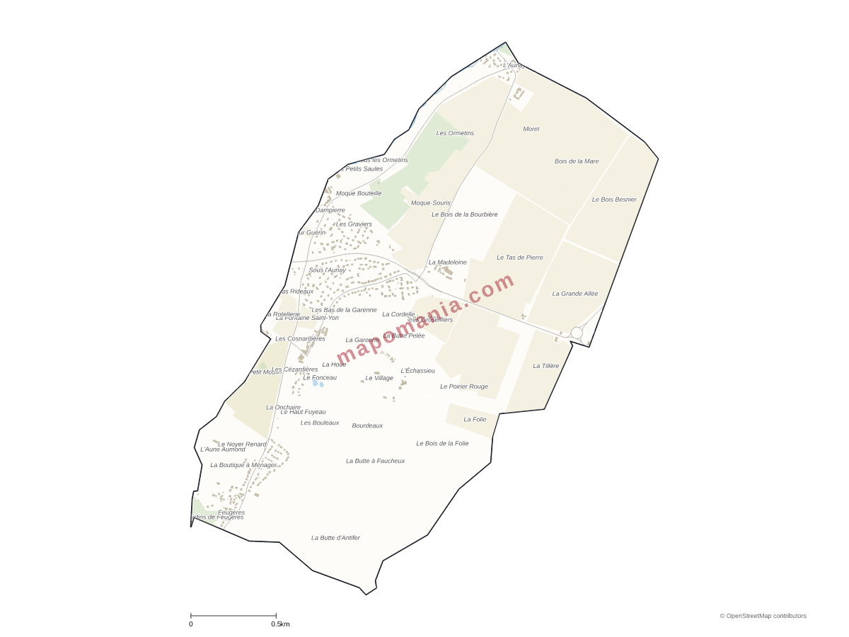 Carte de Saint-Yon à personnaliser
