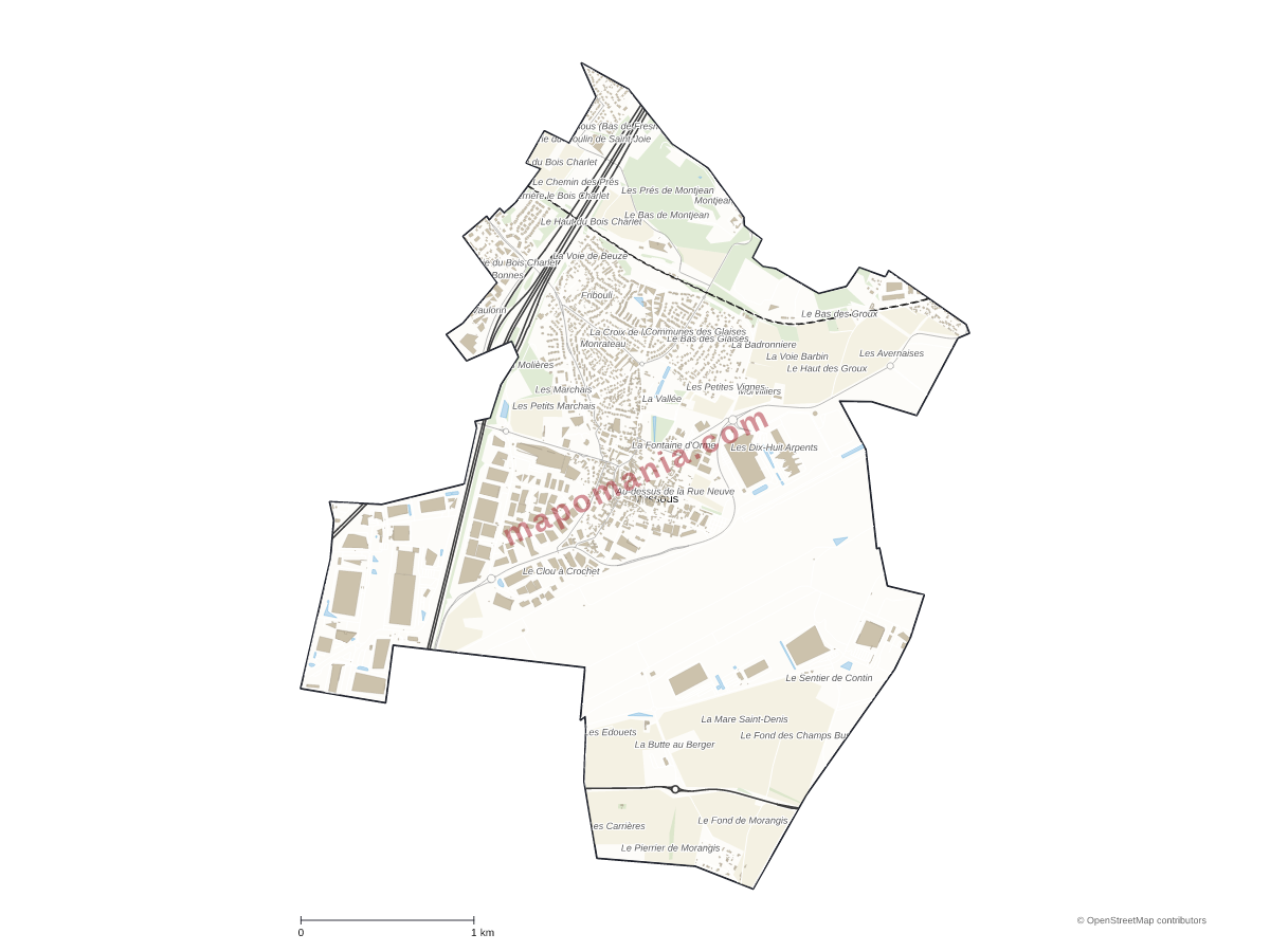 Carte de Wissous à personnaliser