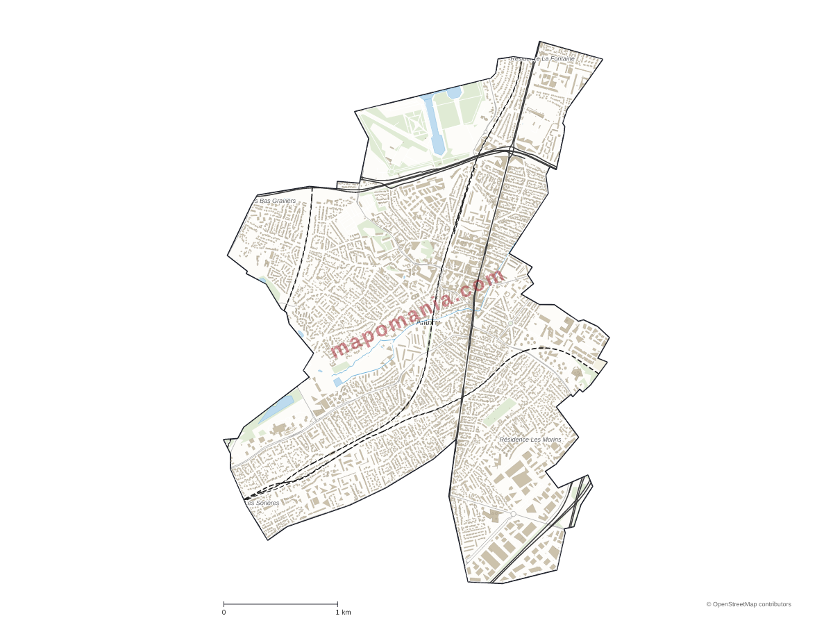 Carte de Antony à personnaliser