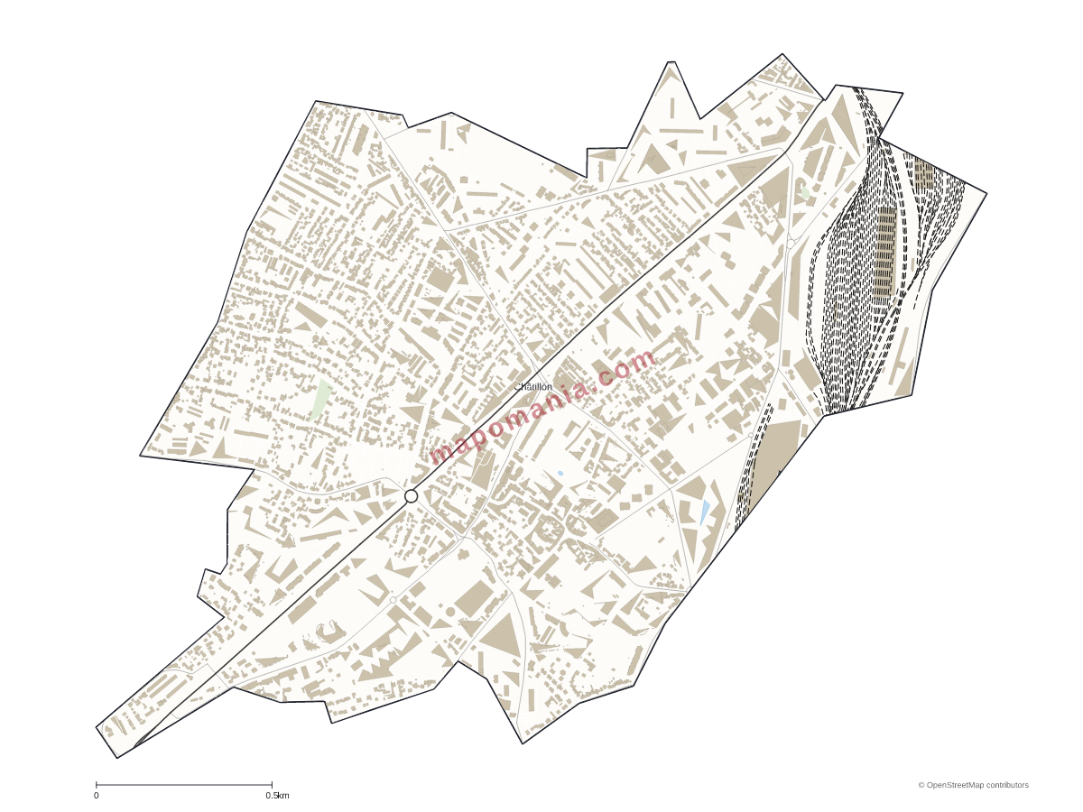 Carte de Châtillon à personnaliser