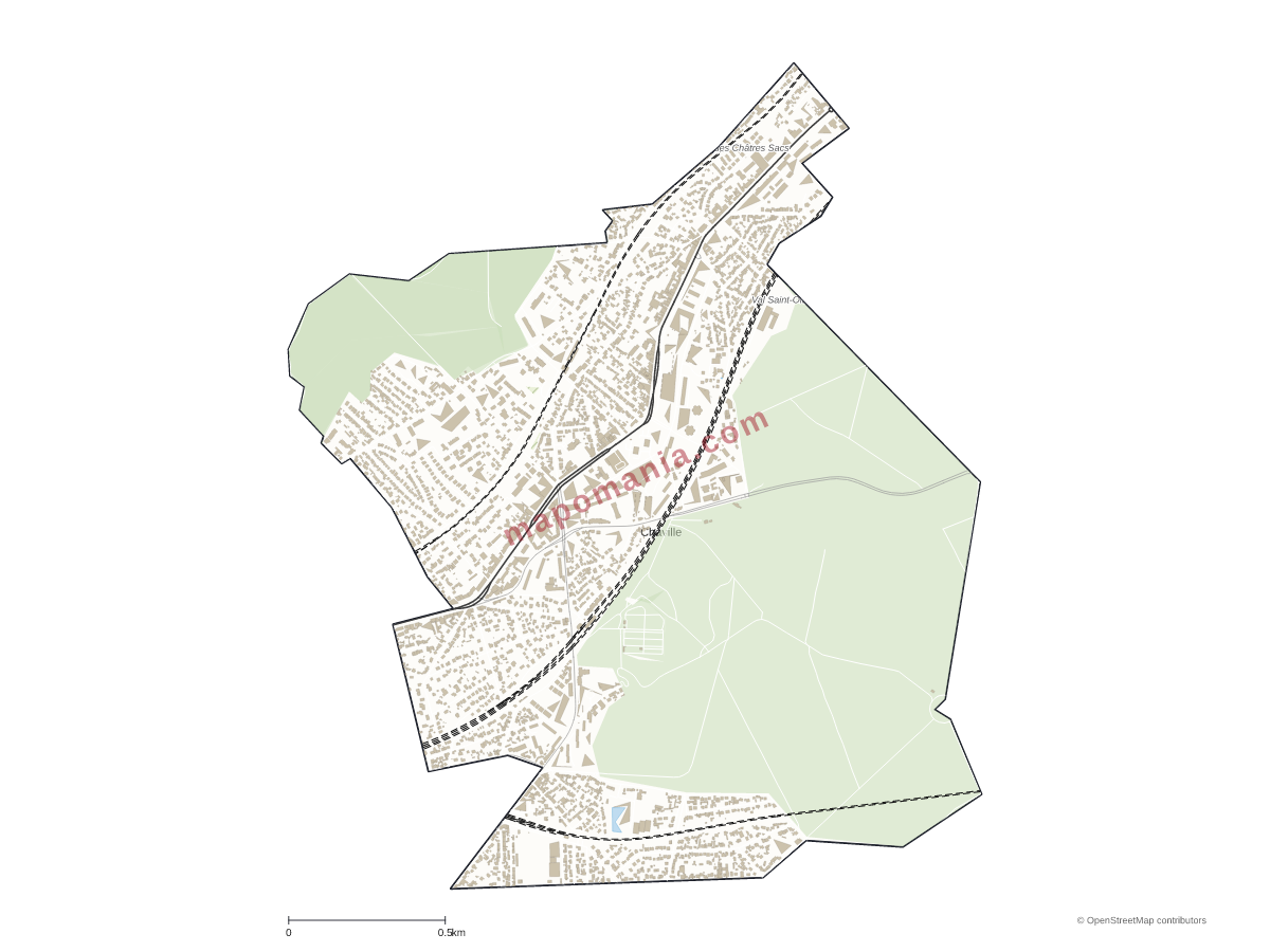 Carte de Chaville à personnaliser