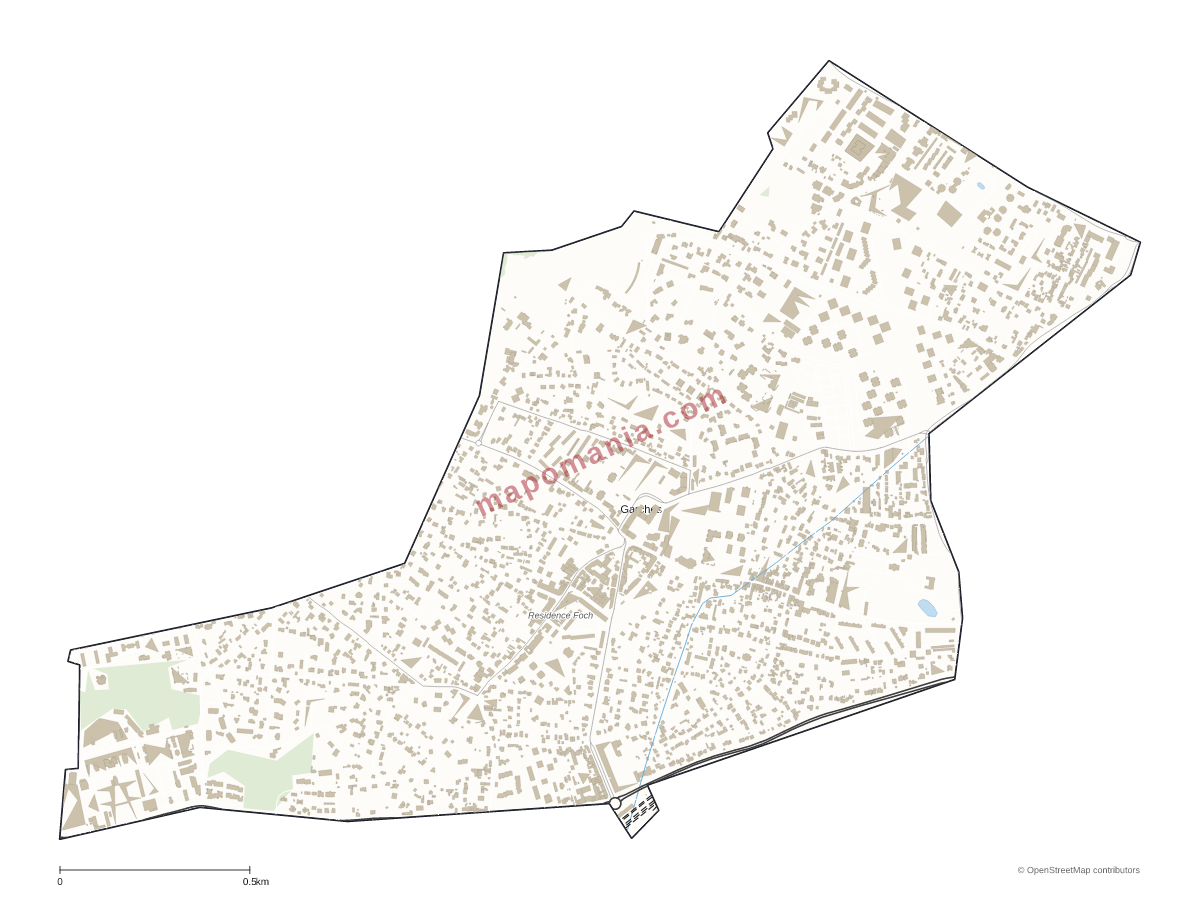 Carte de Garches à personnaliser