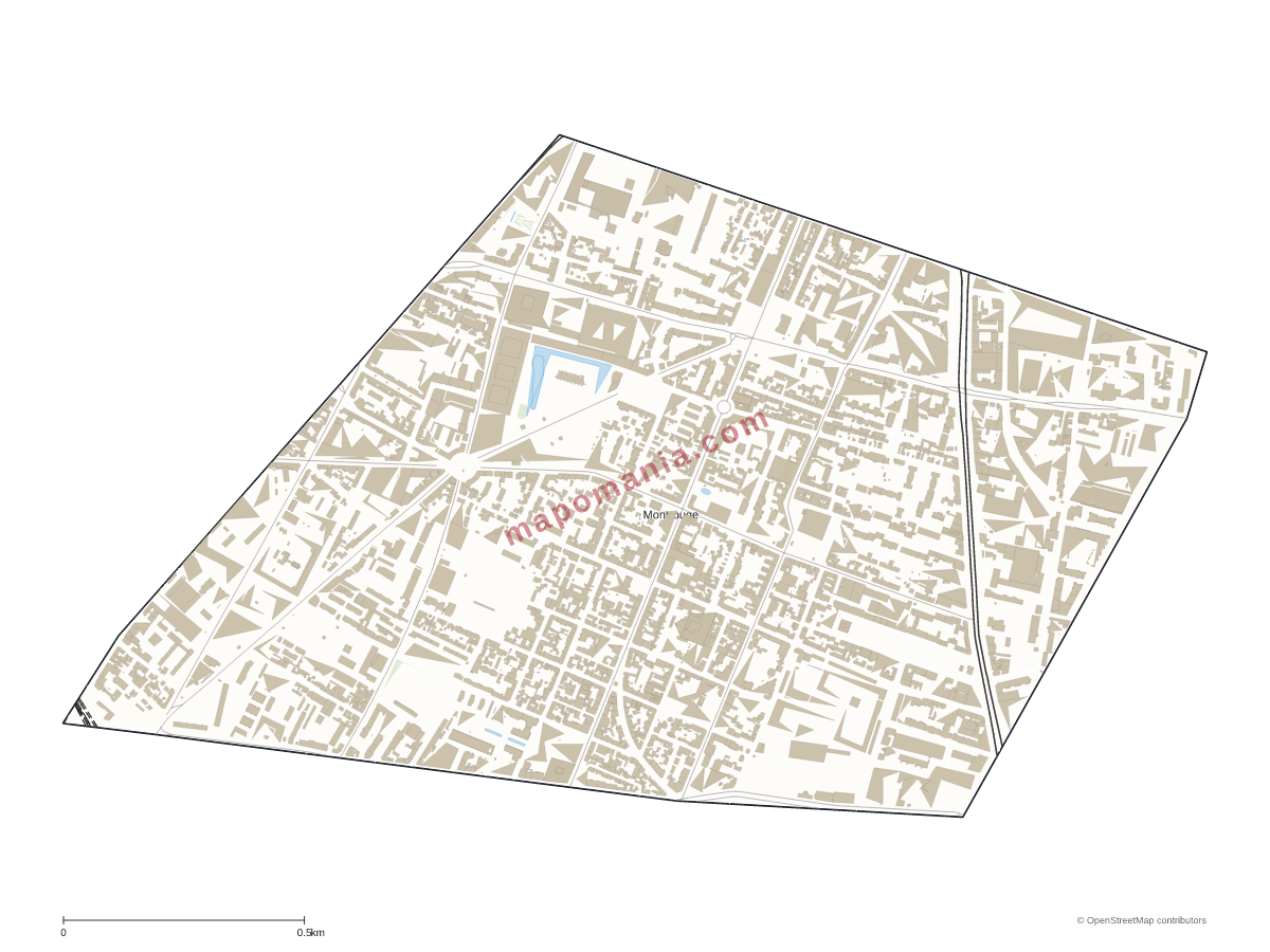 Carte de Montrouge à personnaliser