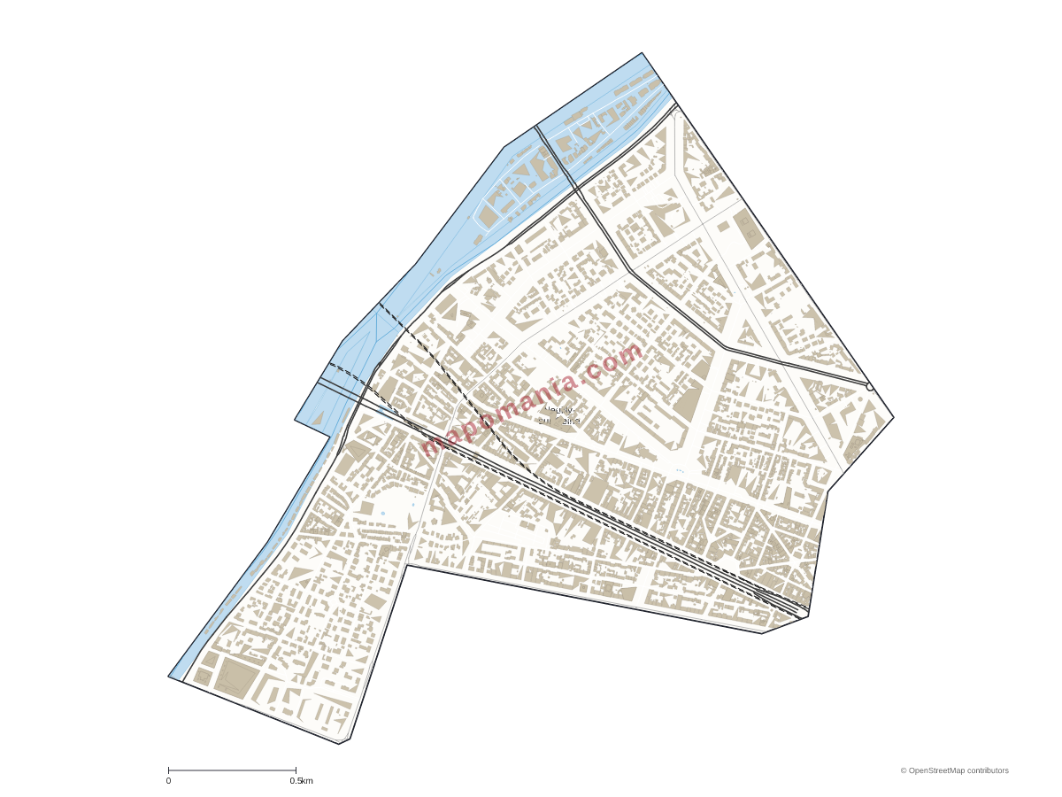 Carte de Neuilly-sur-Seine à personnaliser