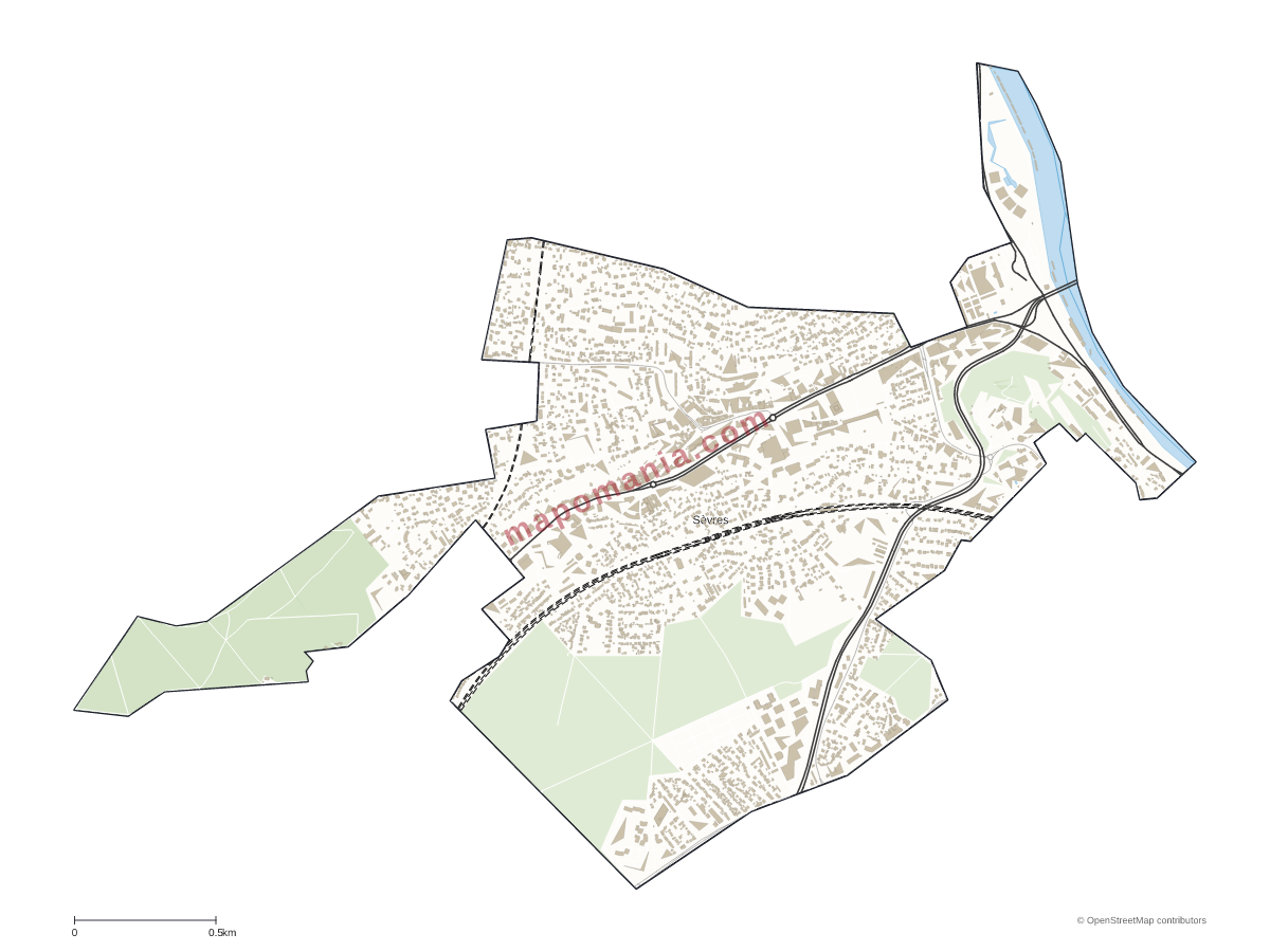 Carte de Sèvres à personnaliser