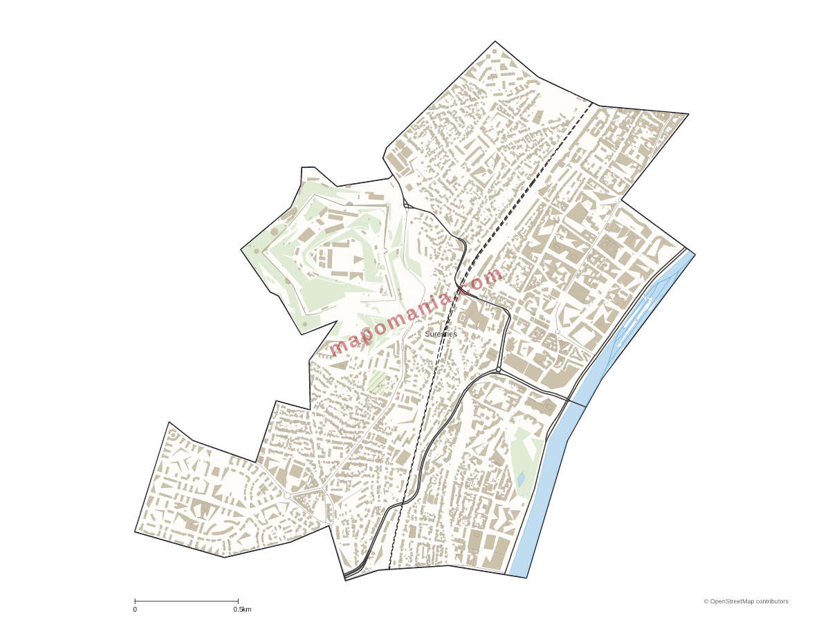 Carte de Suresnes à personnaliser