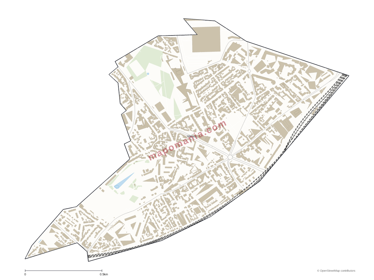 Carte de Vanves à personnaliser