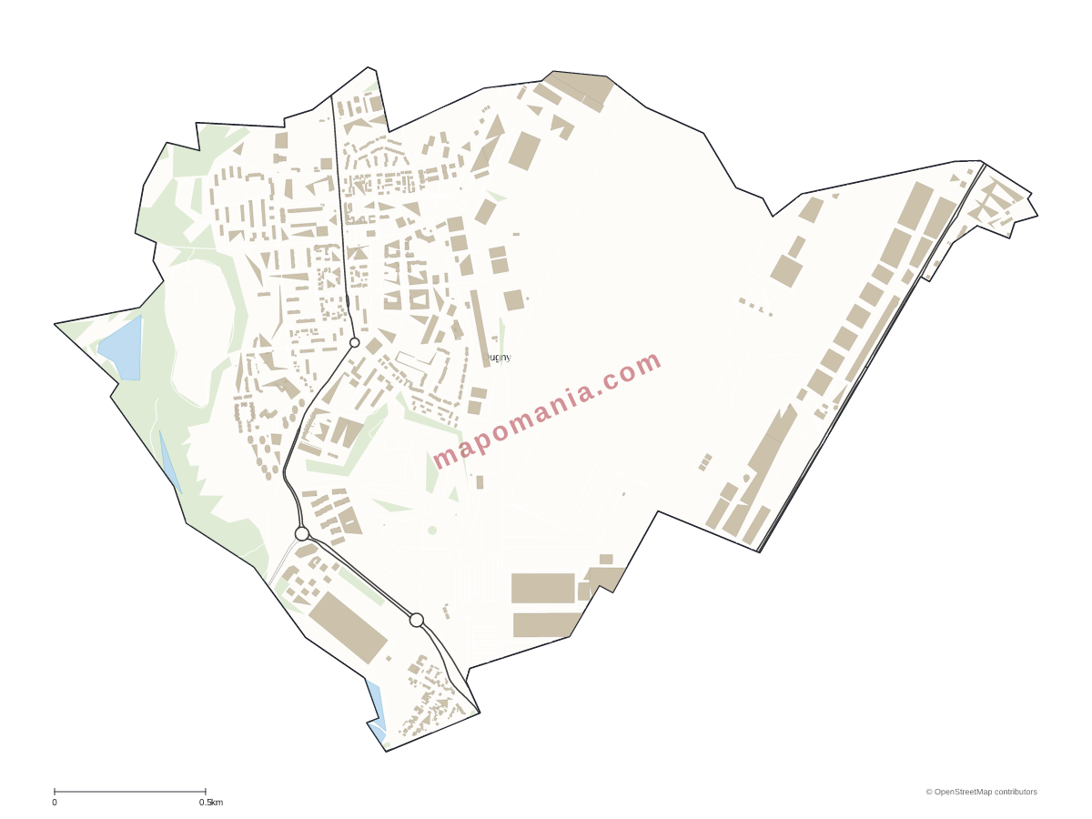 Carte de Dugny à personnaliser