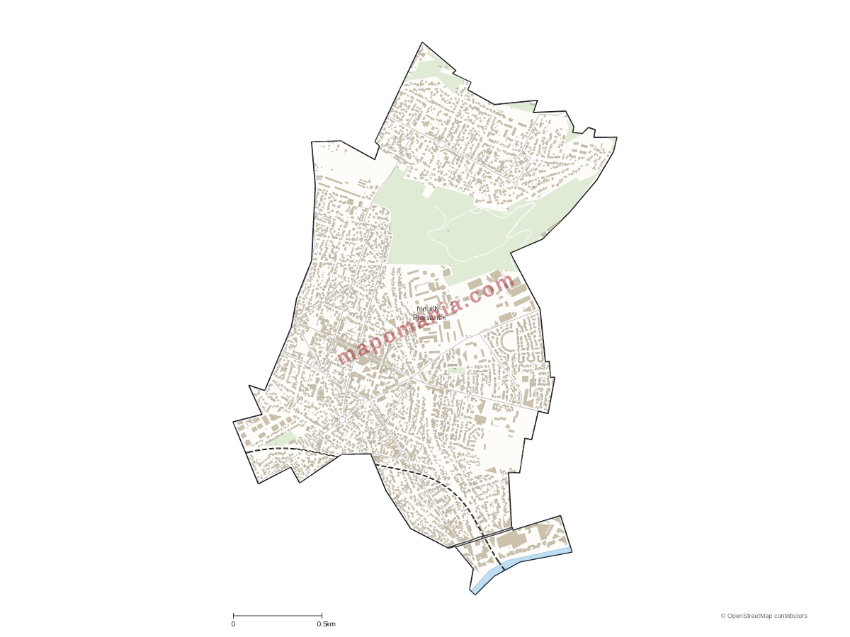 Carte de Neuilly-Plaisance à personnaliser