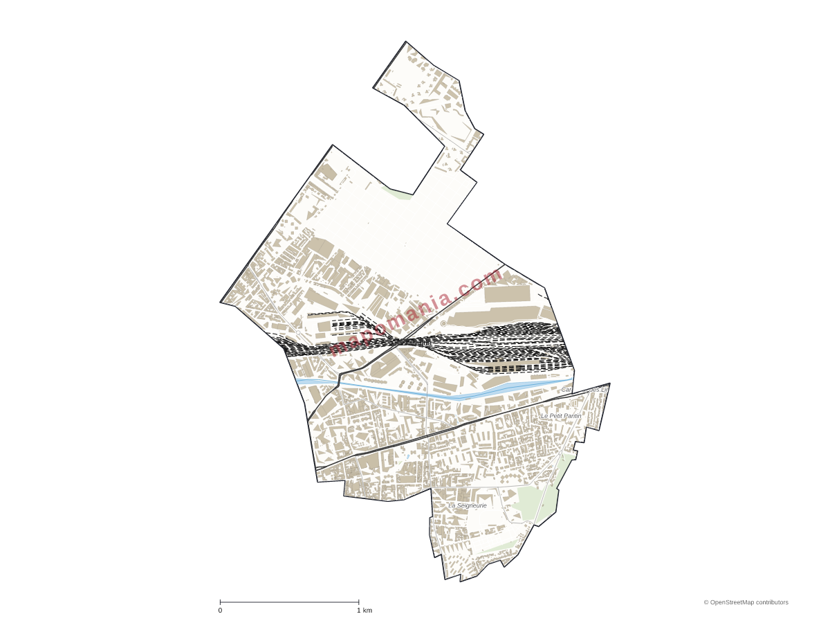 Carte de Pantin à personnaliser