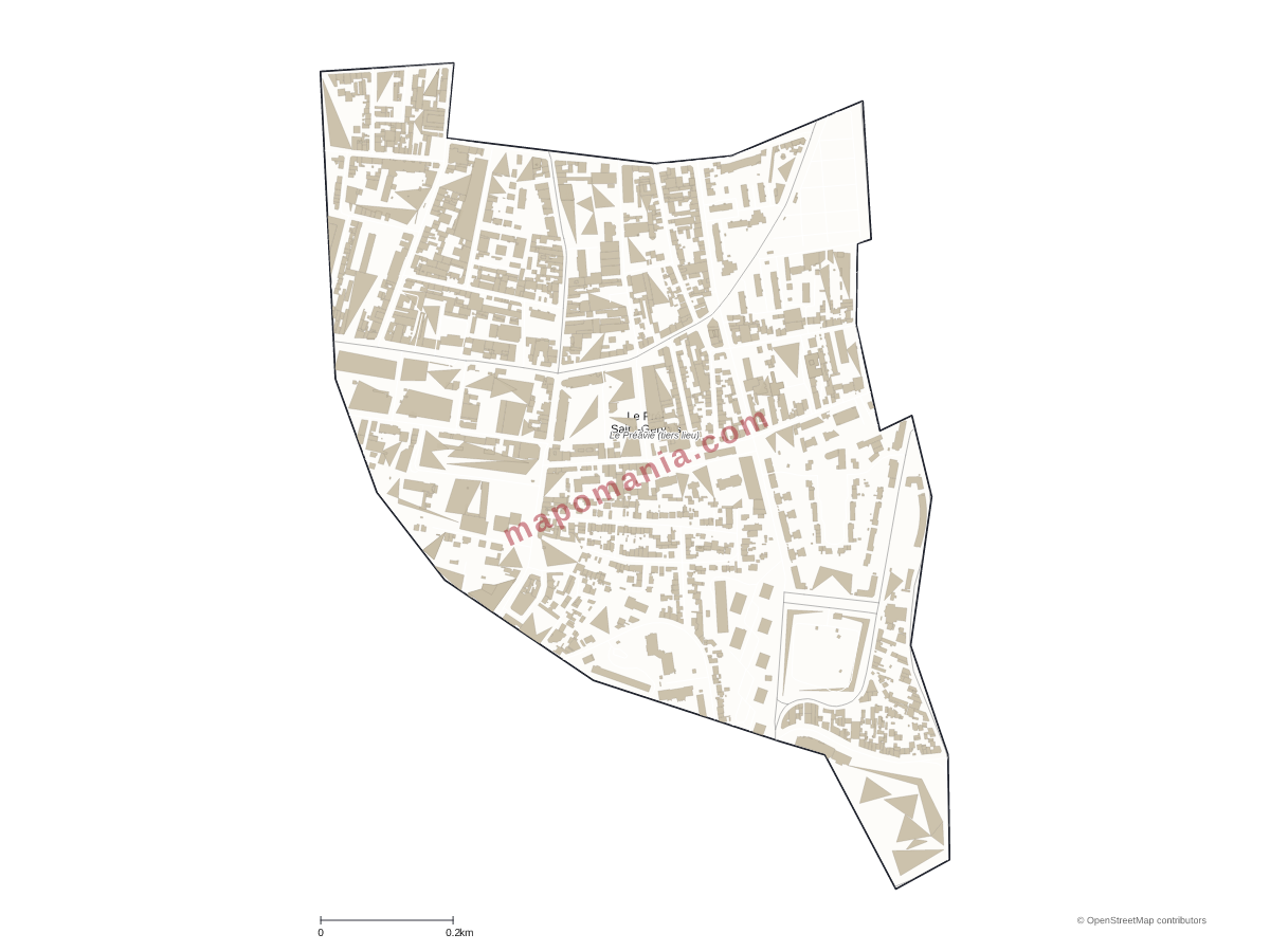 Carte de Le Pré-Saint-Gervais à personnaliser