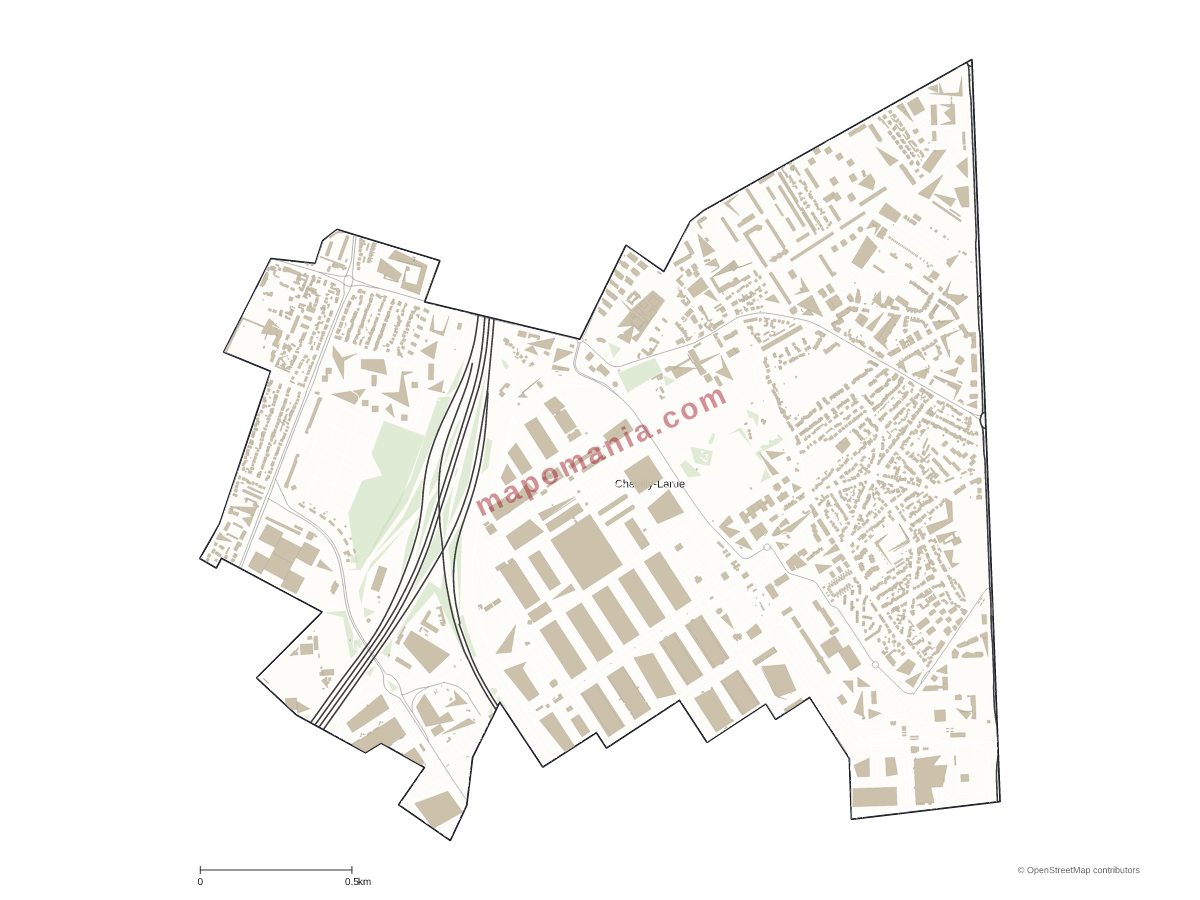 Carte de Chevilly-Larue à personnaliser
