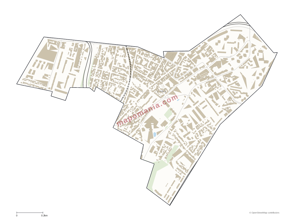 Carte de Gentilly à personnaliser