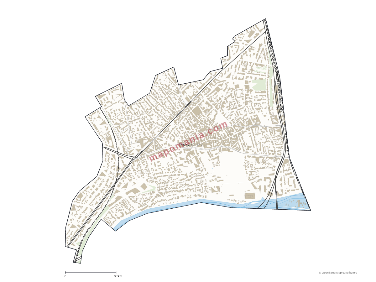Carte de Nogent-sur-Marne à personnaliser