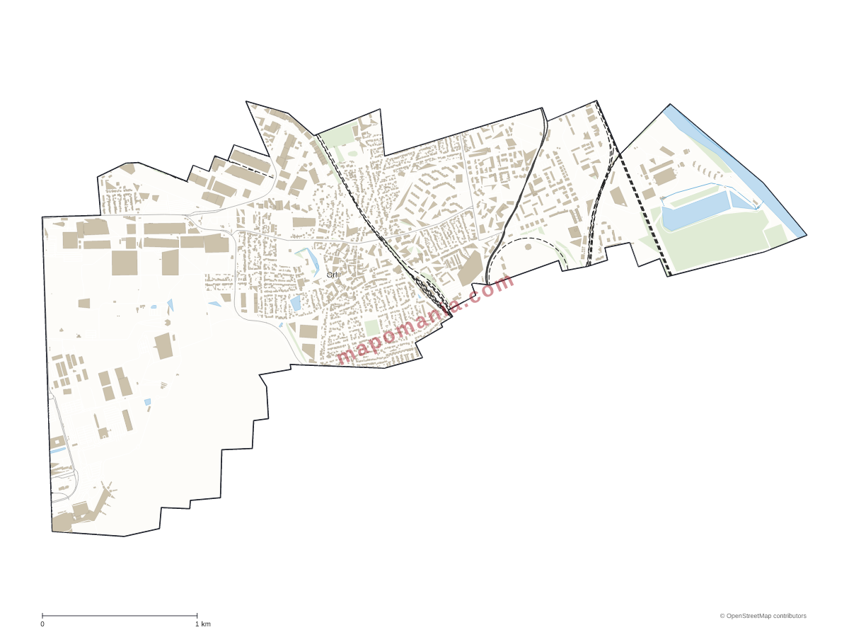 Carte de Orly à personnaliser