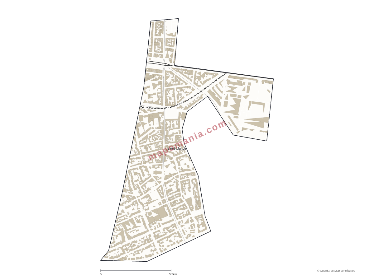 Carte de Saint-Mandé à personnaliser