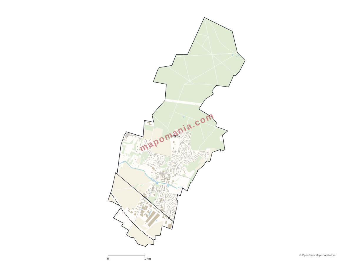 Carte de Santeny à personnaliser