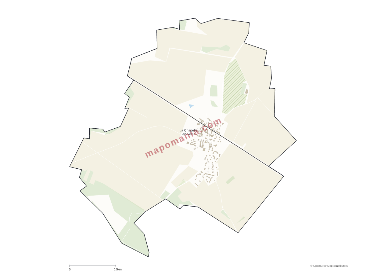 Carte de La Chapelle-en-Vexin à personnaliser