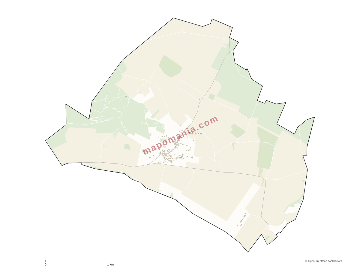 Carte de Chérence à personnaliser