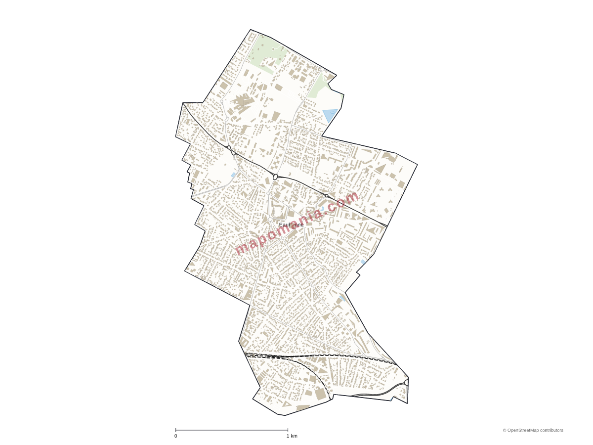Carte de Eaubonne à personnaliser