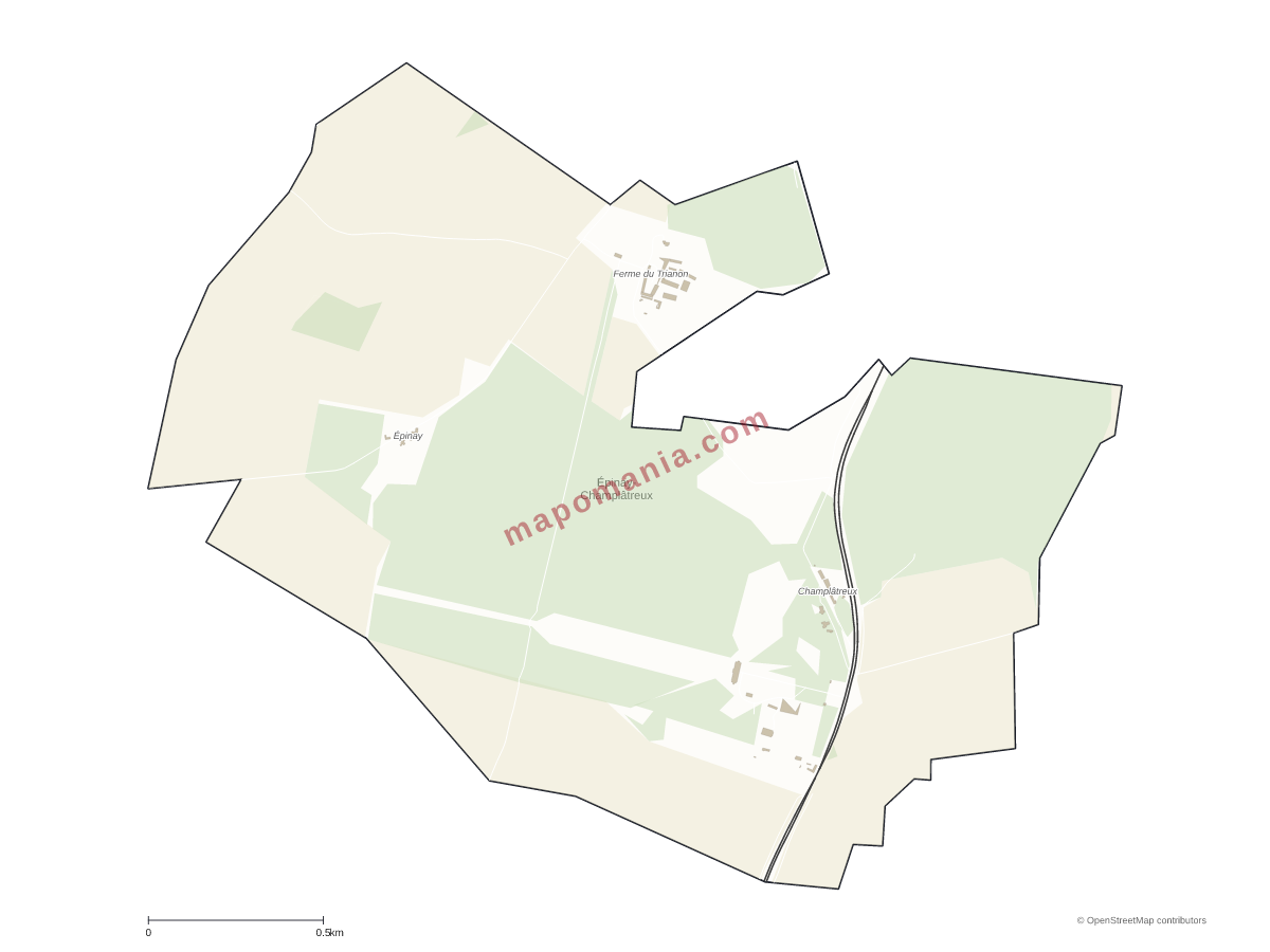 Carte de Épinay-Champlâtreux à personnaliser