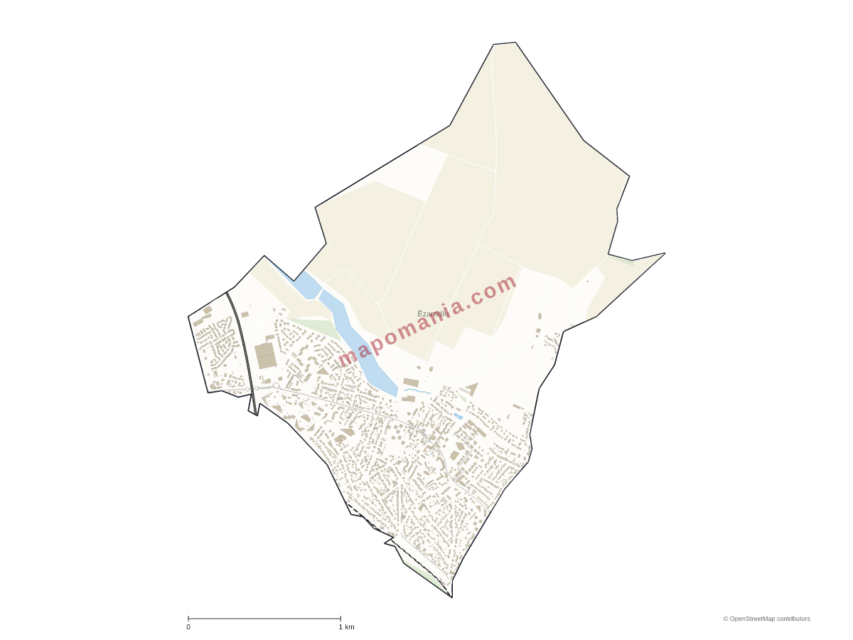 Carte de Ézanville à personnaliser