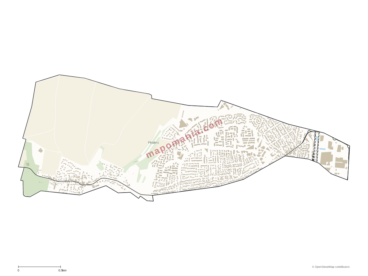 Carte de Fosses à personnaliser